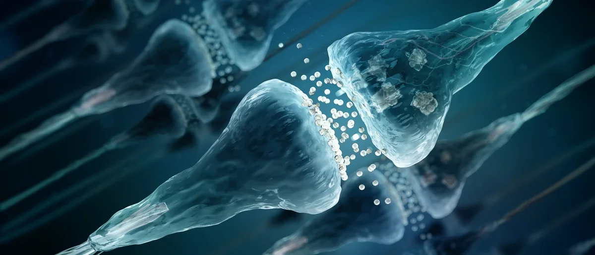 Neural synapses firing at each other.